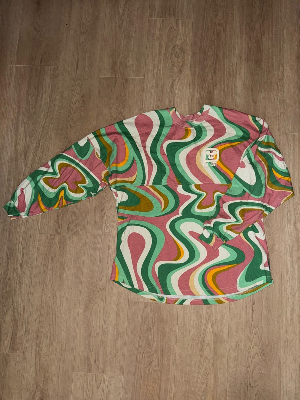 Walt Disney World Resort Retro‎ Swirl Print Spirit Jersey